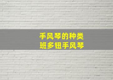 手风琴的种类 班多钮手风琴